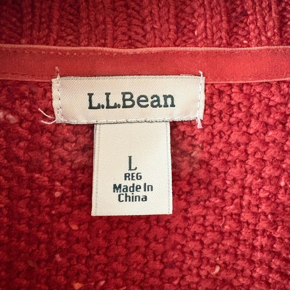 LL Bean cable knit‎ cardigan - Picture 2 of 7